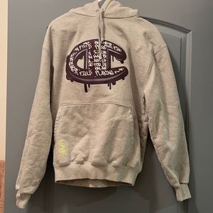 Champion Graffiti Gray Hoodie Medium